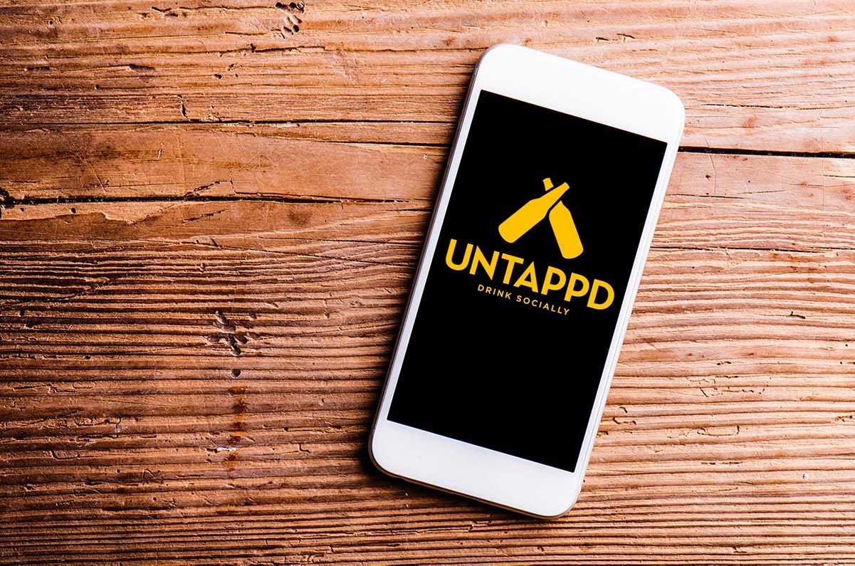 Untappd auf einem Smartphone